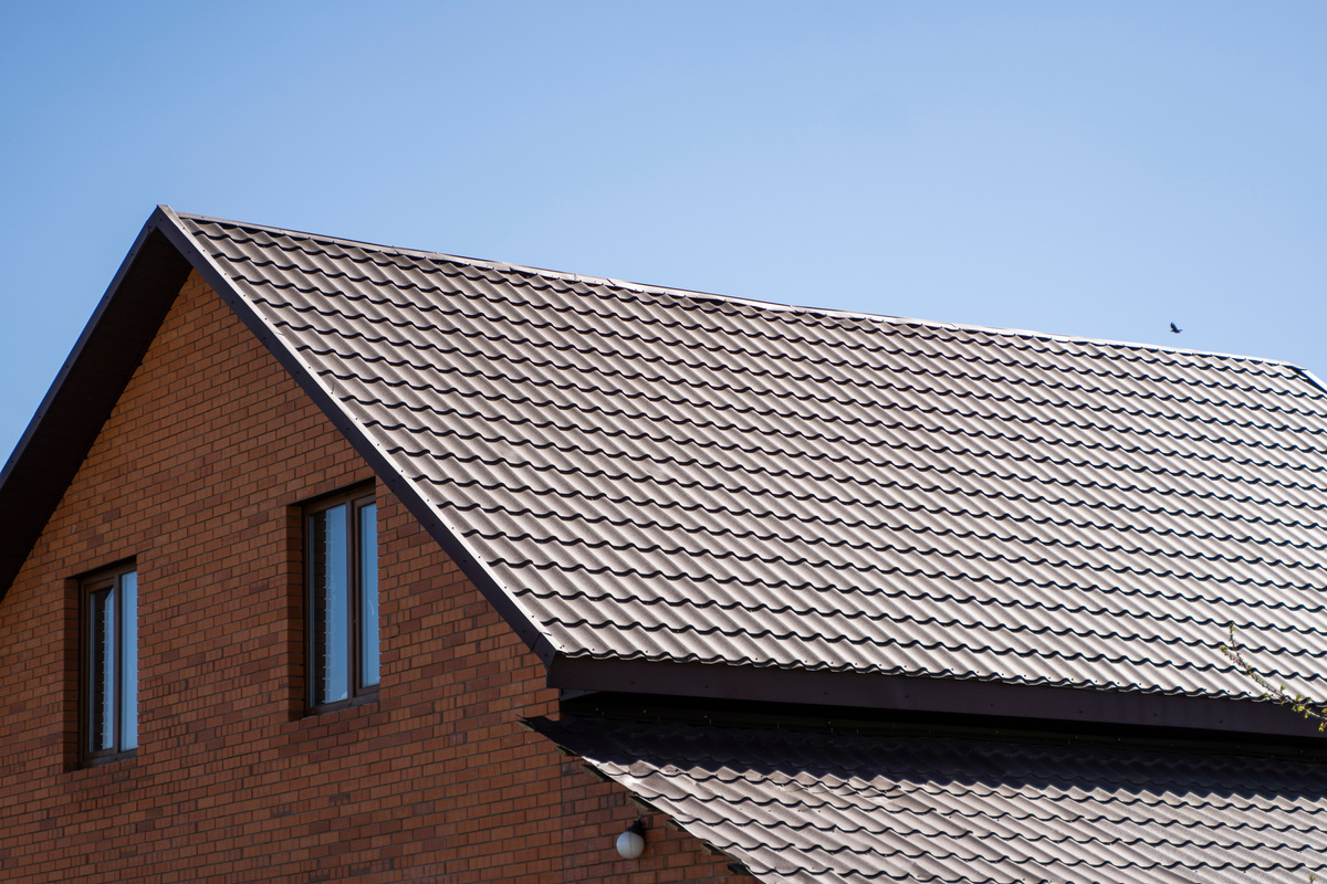 Brown Corrugated Metal Roof